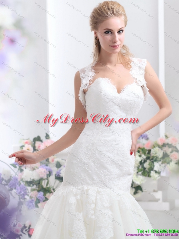 2015 Sweetheart Wedding Dress with Lace