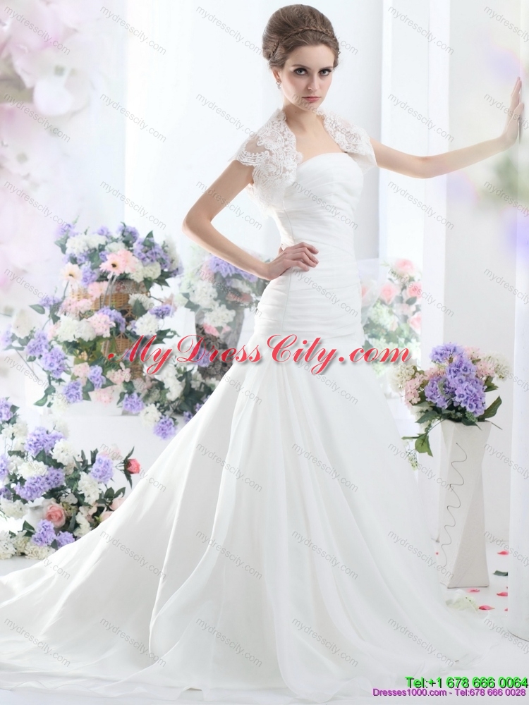 Fashionable Strapless Wedding Dress for 2015