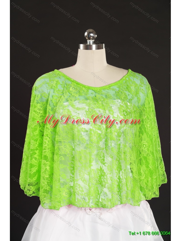 Green Beading Lace Hot Sale Wraps for 2014