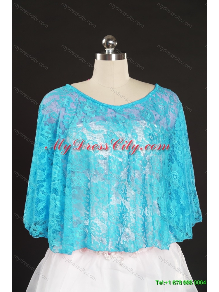 Lace Beading Hot Sale 2014 Wraps for Baby Blue