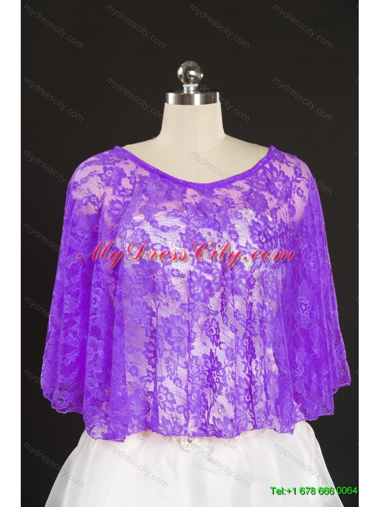 Lace Hot Pink Beading Hot Sale Wraps for 2014