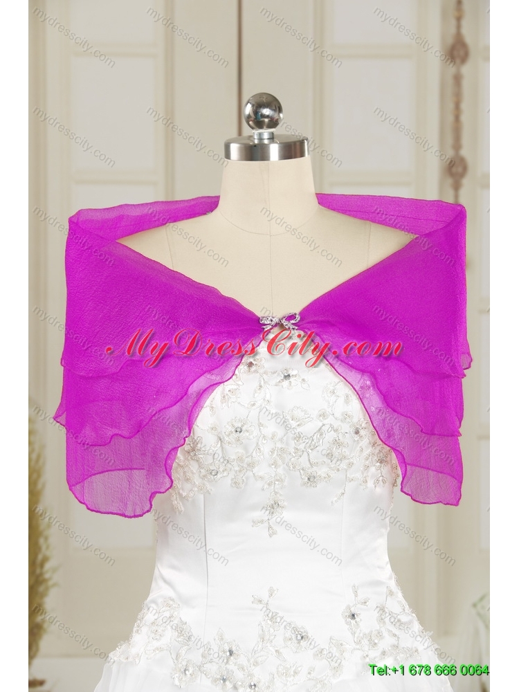 2014 Fashionable Purple Shawls with Beading