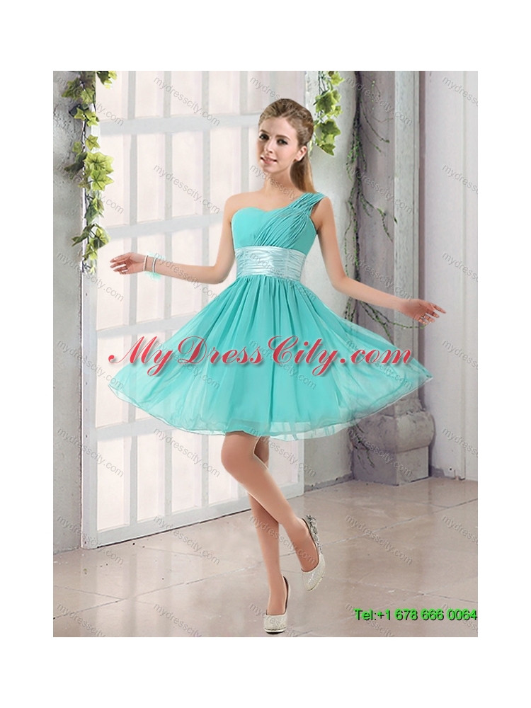 2015 Elegant Sweetheart Multi Color Quinceanera Gown and Ruching Short Prom Dresses and Multi Color Straps Little Girl Dress