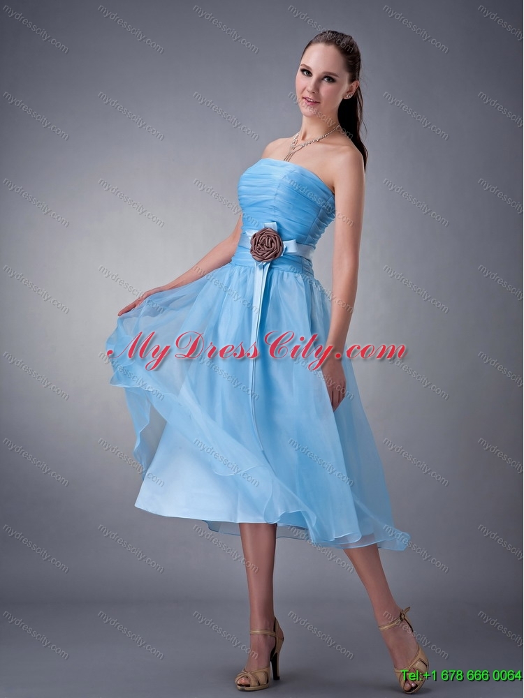 Multi Color Sweetheart Quinceanera Gown and Strapless Hand Made Flower Prom Dresses and   Ruffles and Beading Little Girl Dress