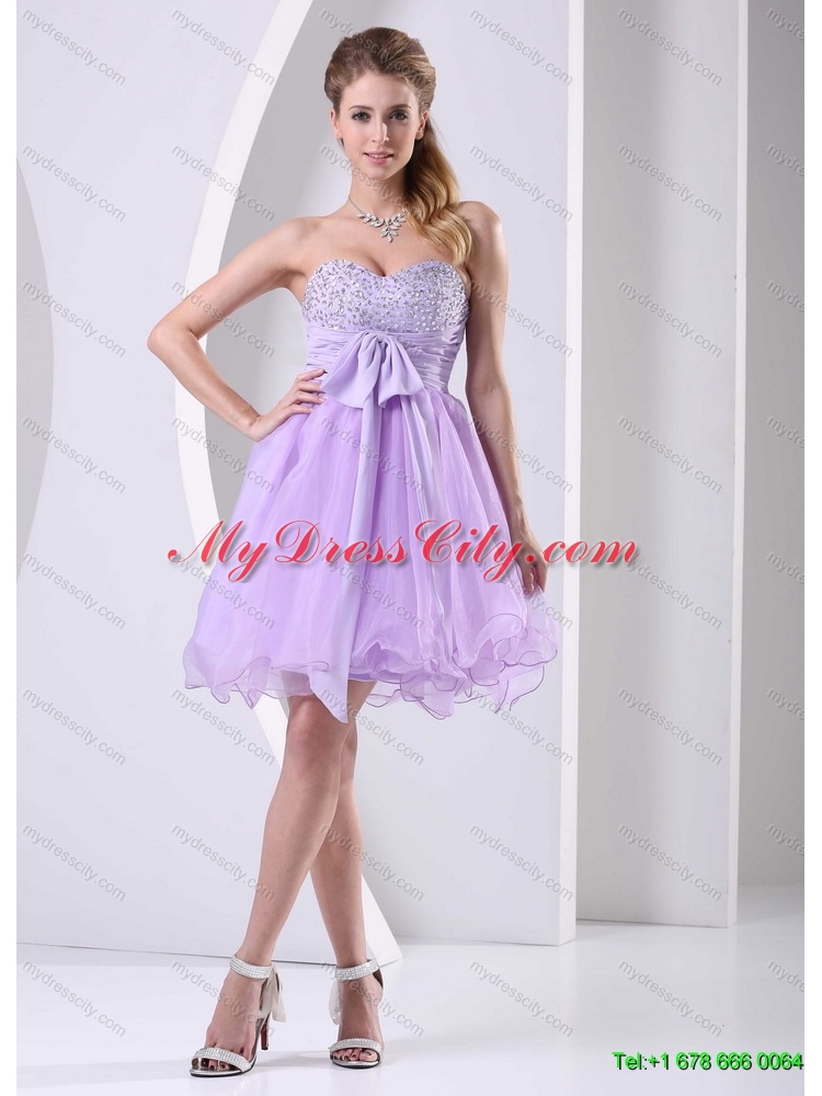 New Style One Shoulder Beading Sweet 16 Dress and Sweetheart Beading Short Dama Dresses and  Ruffles Beading Little Girl