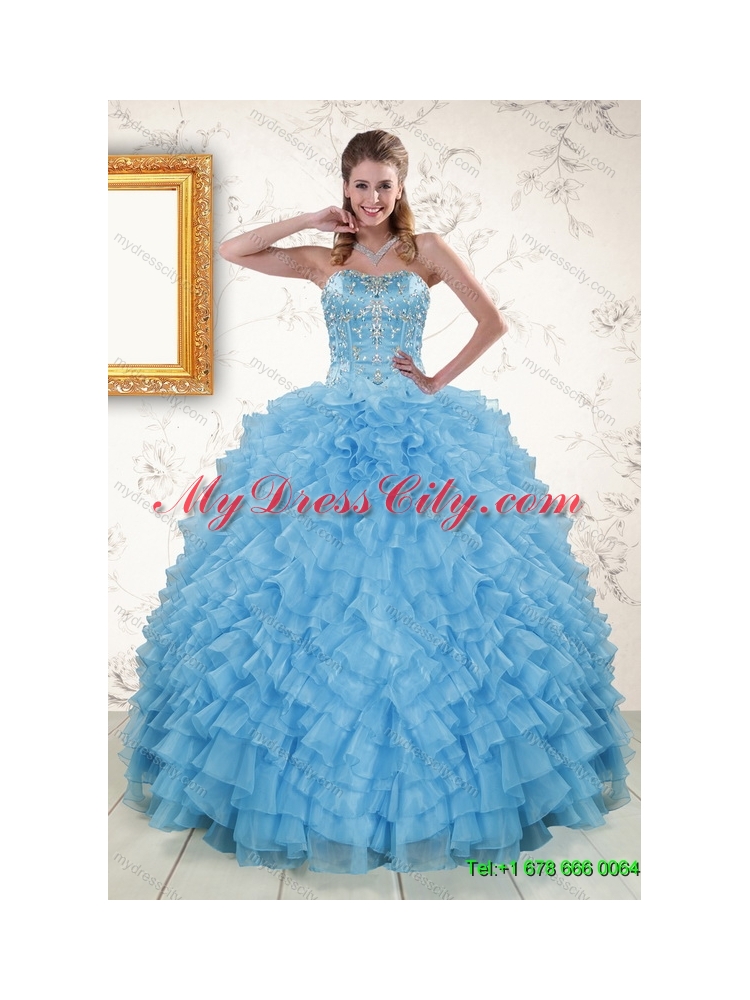 Beading Floor Length Quinceanera Dress and Champagne Short Prom Dresses and Ruffles Halter Top Pageant Dresses for Little Girl