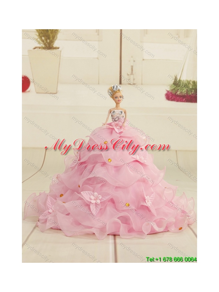 2015 Best Beading and Ruffles Sweetheart Quinceanera Dresses