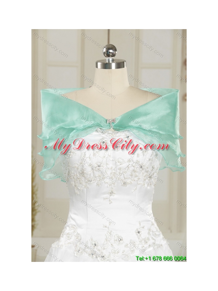 2015 Best Sweetheart Quinceanera Dresses with Appliques and Ruffles