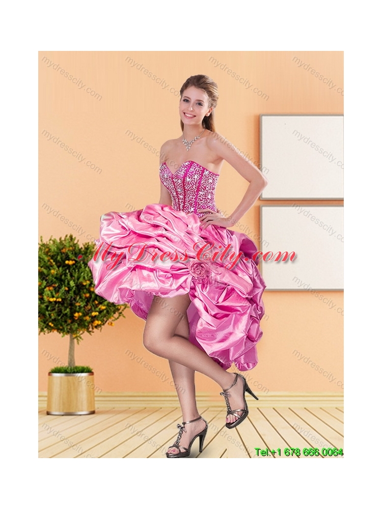 Detachable Beading and Pick Ups Sweetheart Quinceanera Skirts for 2015 Spring