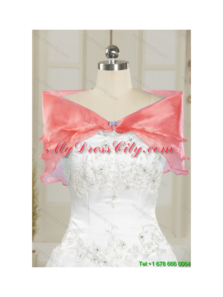 Detachable Beading and Ruffled Layers Sweetheart Coral Red Quinceanera Skirts for 2015