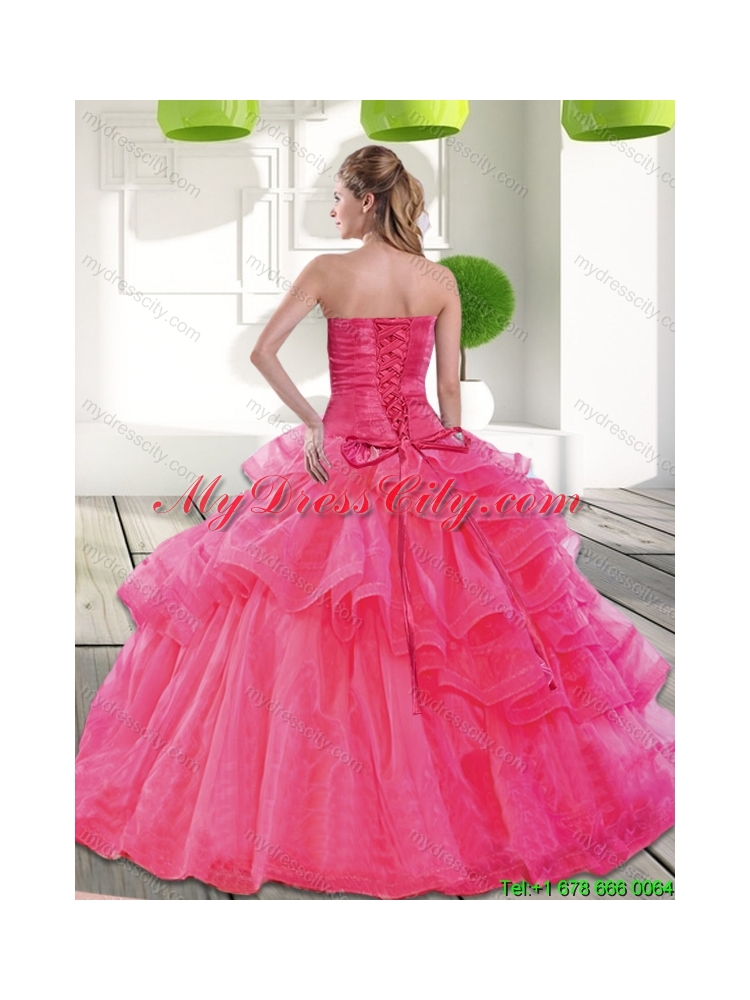 Unique Sweetheart 2015 Spring Quinceanera Dress with Beading