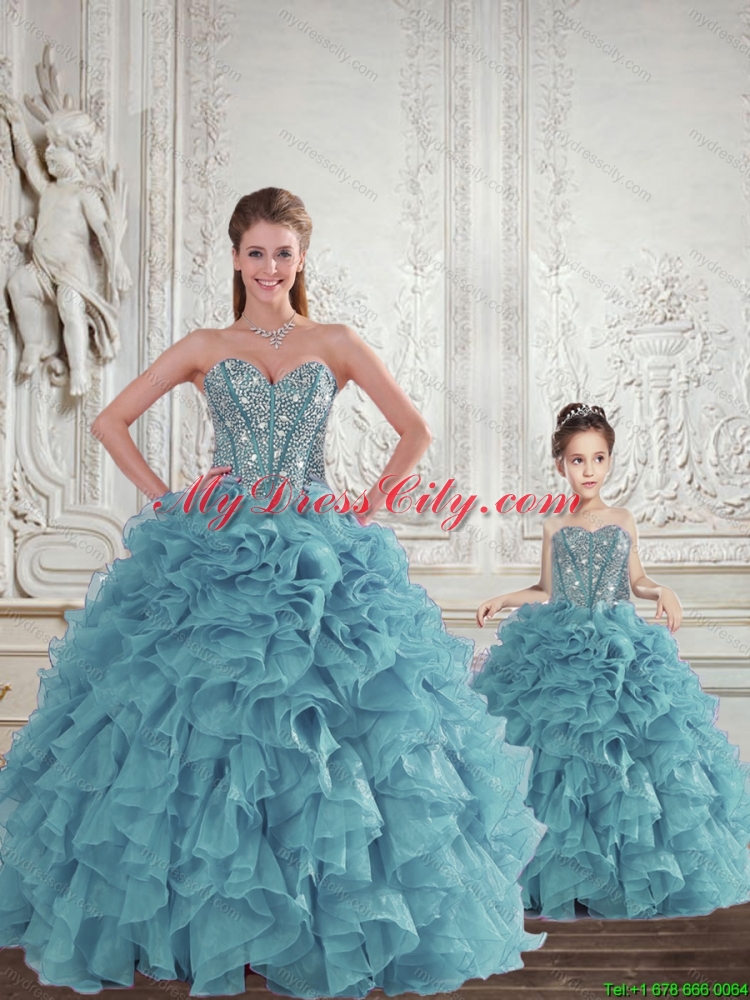 Gorgeous Beading and Ruffles Princesita Dress for 2015 Spring