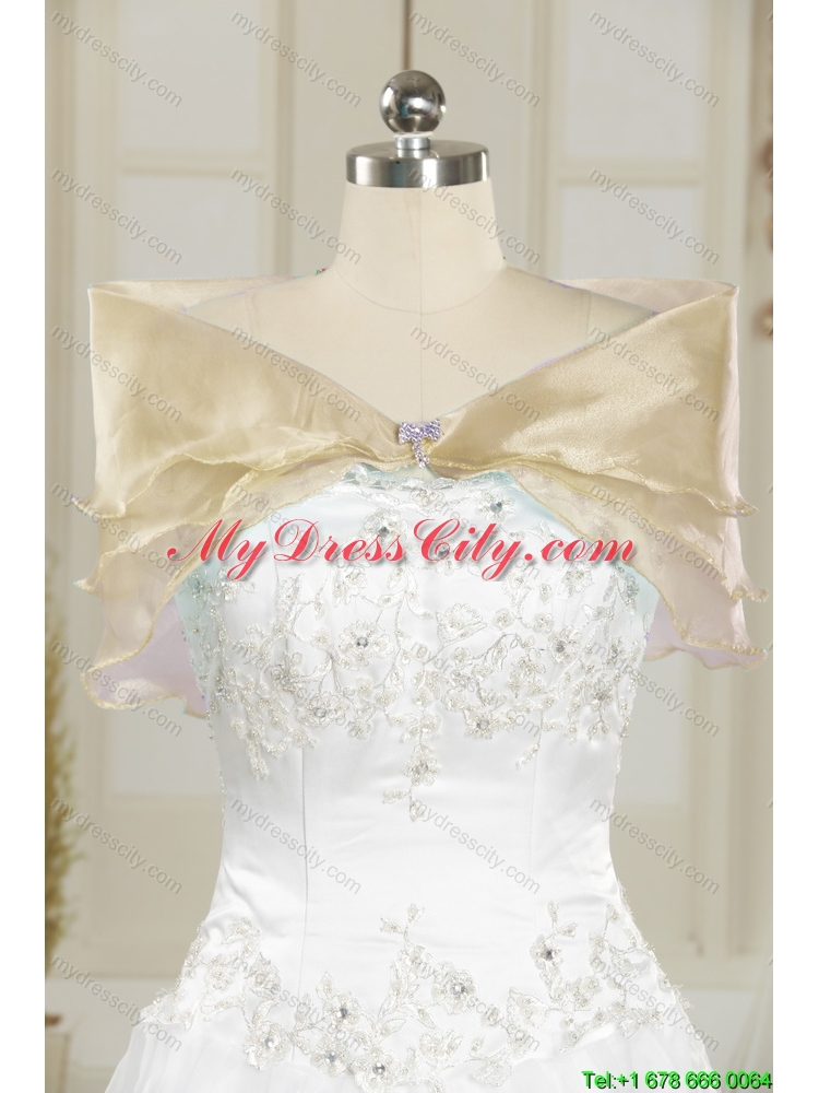 Latest Appliques Princesita Dress in Light Yellow For 2015