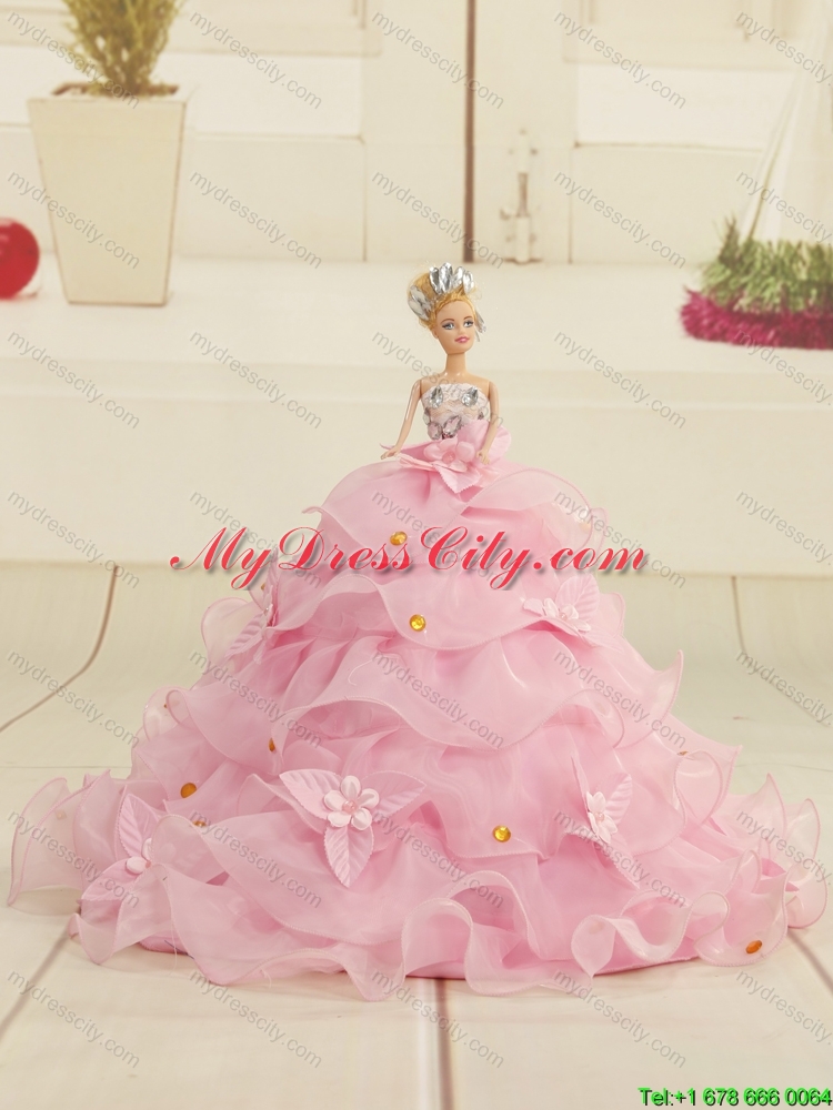 New Sweetheart Sweep Train Beading and Ruffles Princesita Dress for 2015