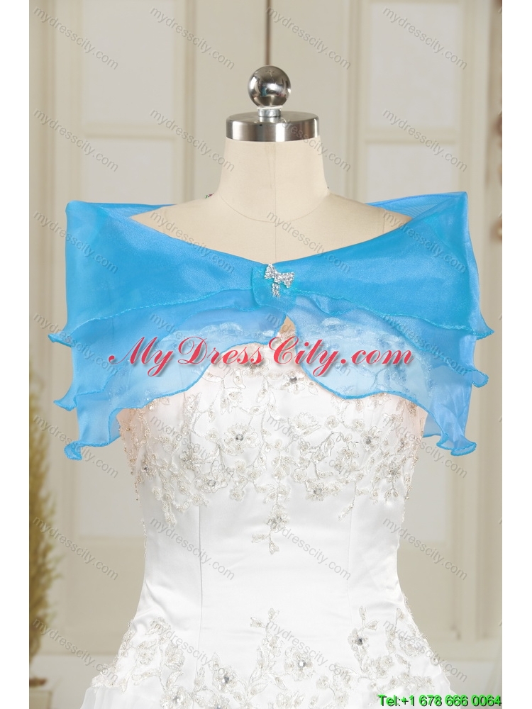 Aqua Blue Ball Gown Sweetheart Beading Princesita Dresses