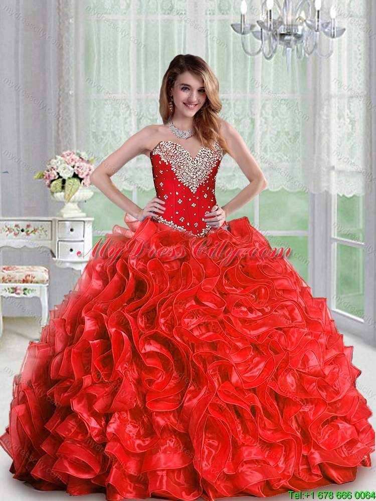 15 quinceanera dresses red