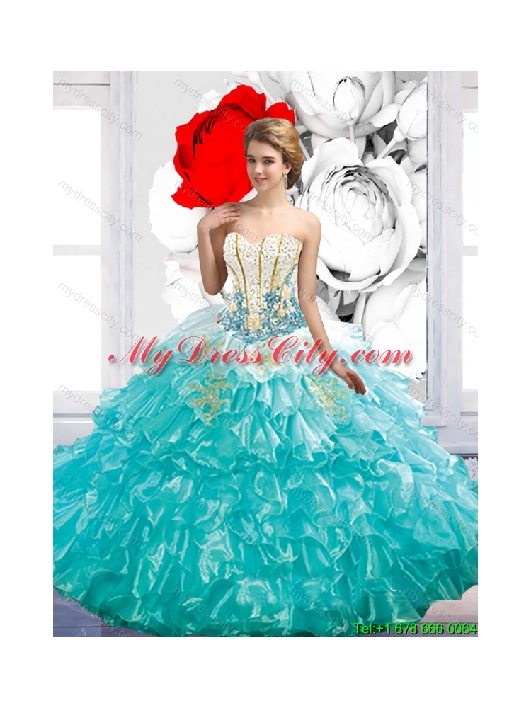 Discount Sweetheart Detachable Quinceanera Dresses with Beading and Ruffles