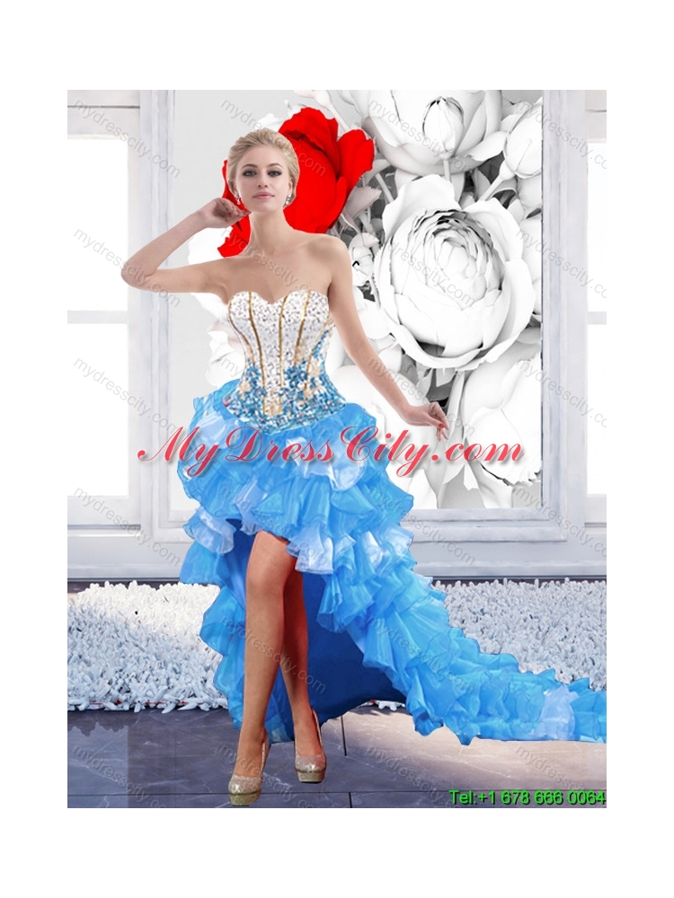 Discount Sweetheart Detachable Quinceanera Dresses with Beading and Ruffles