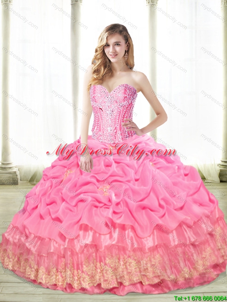 The Super Hot Beaded Pretty  Quinceanera Dresses with Appliques