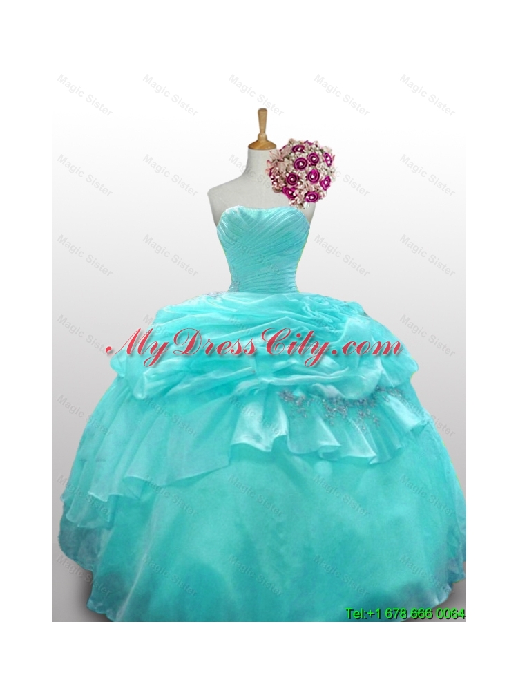 2015 Elegant Quinceanera Dresses with Paillette and Ruffled Layers