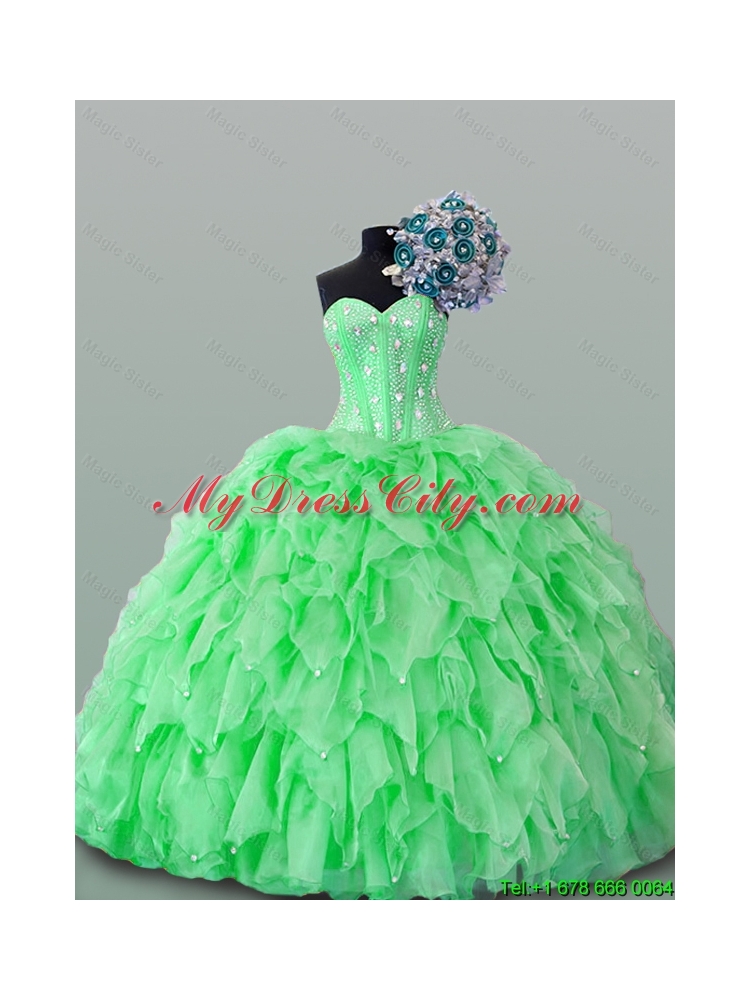 2015 Fashionable Sweet 16 Dresses with Beading