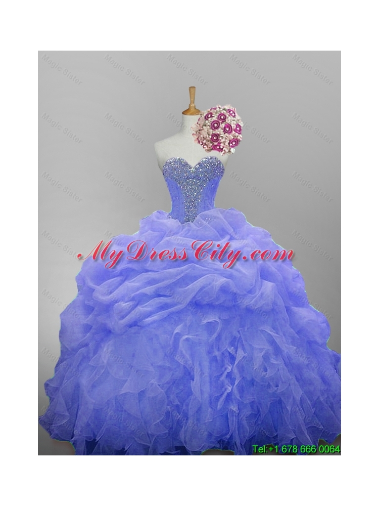 Luxurious Sweetheart Quinceanera Dresses with Beading and Ruffled Layers