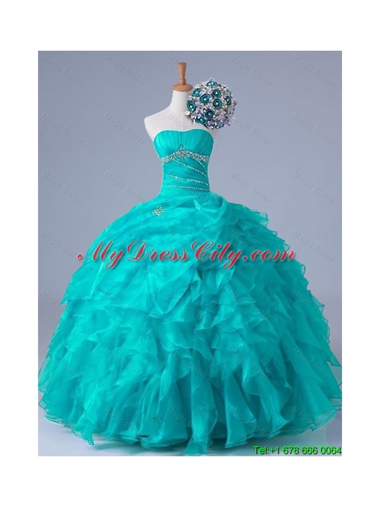 2015 Classical Beaded Quinceanera Dresses in Organza