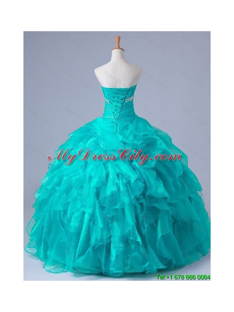 2015 Classical Beaded Quinceanera Dresses in Organza