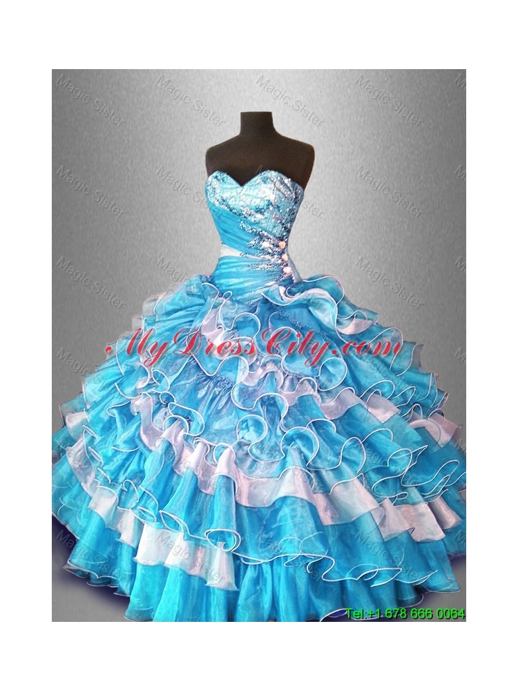 Ball Gown Popular Sweet 16 Dresses with Beading and Ruffles