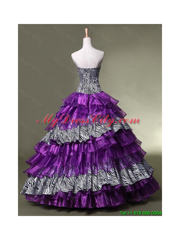 New Arrival Sweetheart Quinceanera Dresses with Ruffled Layers