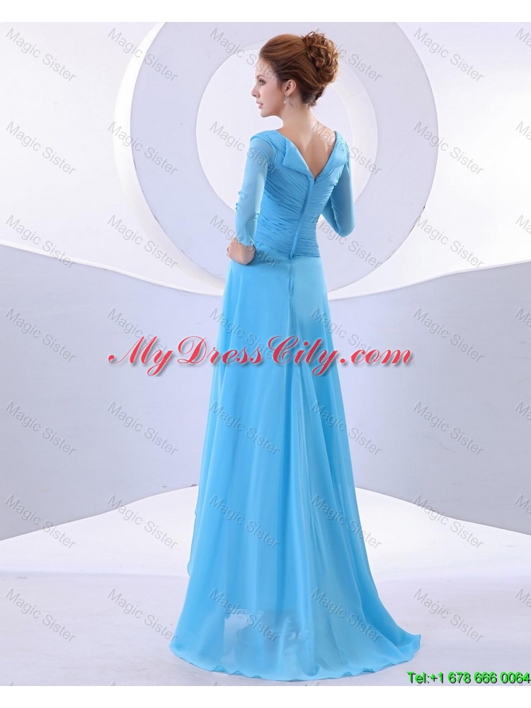 Gorgeous Beading Aqua Blue Prom Dresses in 2016