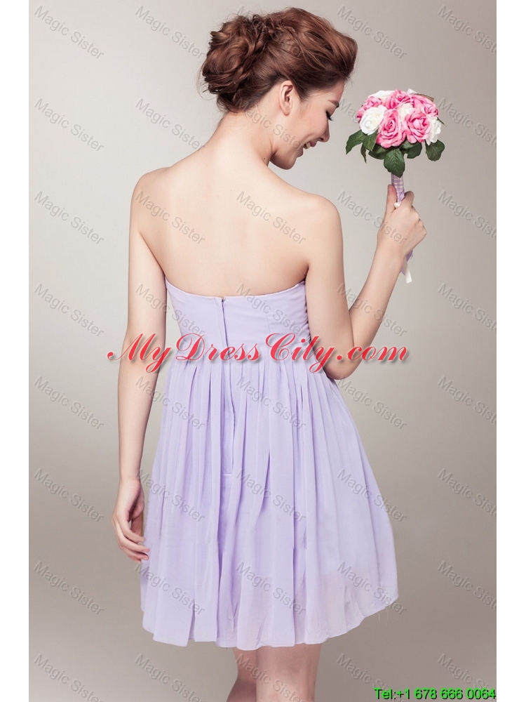 New Style Strapless Prom Gowns with Mini Length