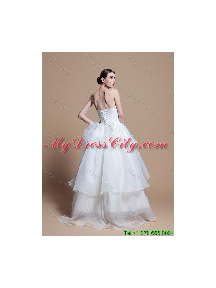 Designer Ball Gown Sweetheart Wedding Dresses with Ruching