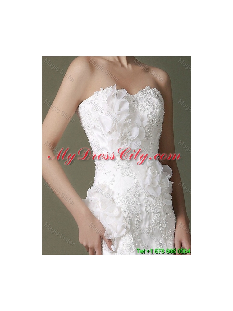 Brand New Beading Lace Wedding Dresses with Court Train