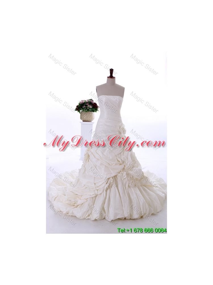 Most Popular A Line Strapless Wedding Dresses