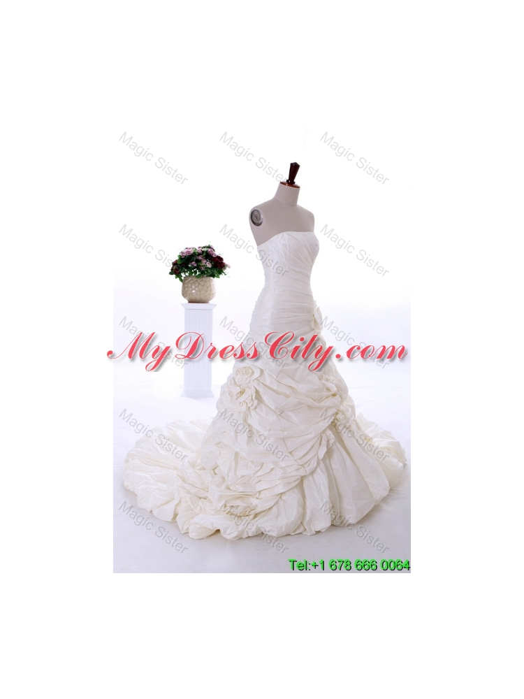 Most Popular A Line Strapless Wedding Dresses