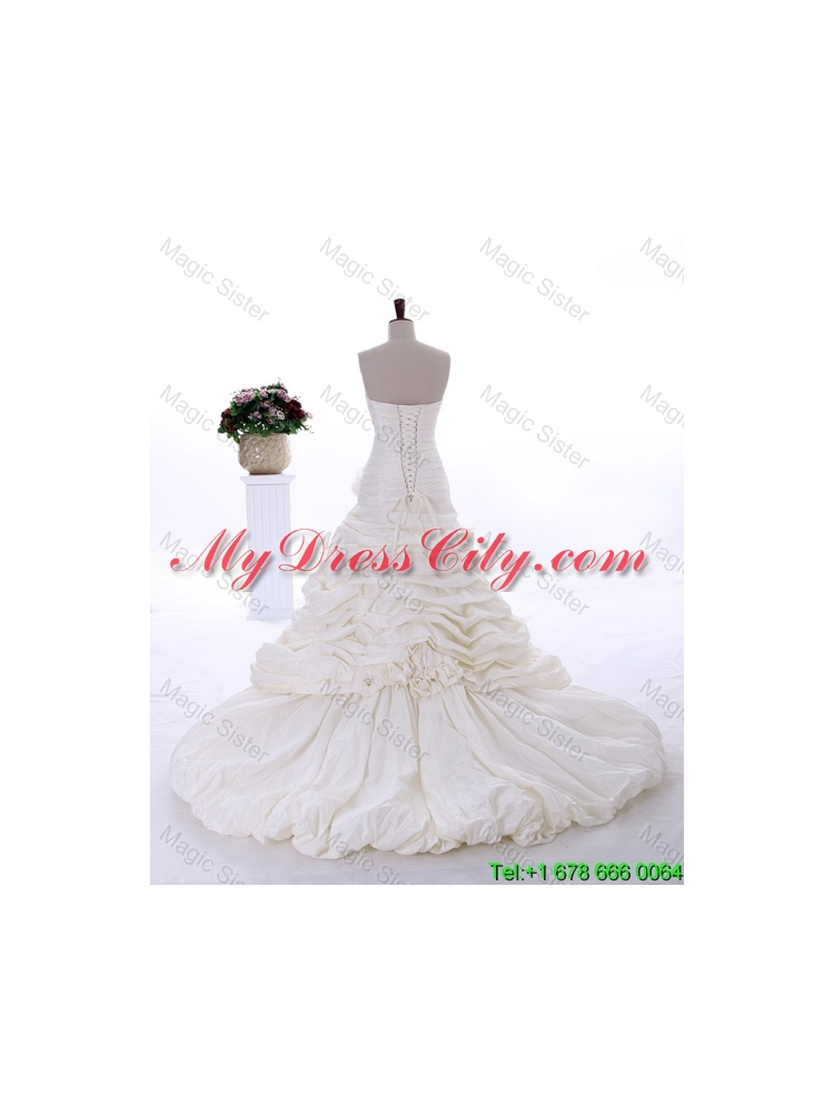 Most Popular A Line Strapless Wedding Dresses