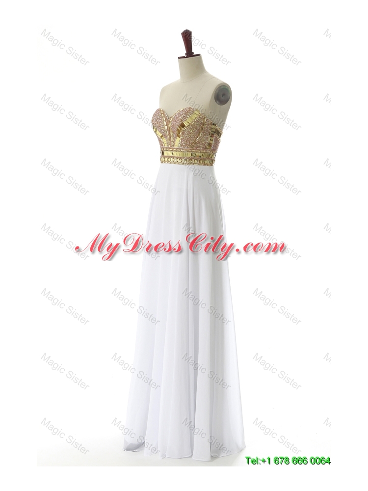 Empire Sweetheart Custom Made Prom Dresses with Beading and Sequins