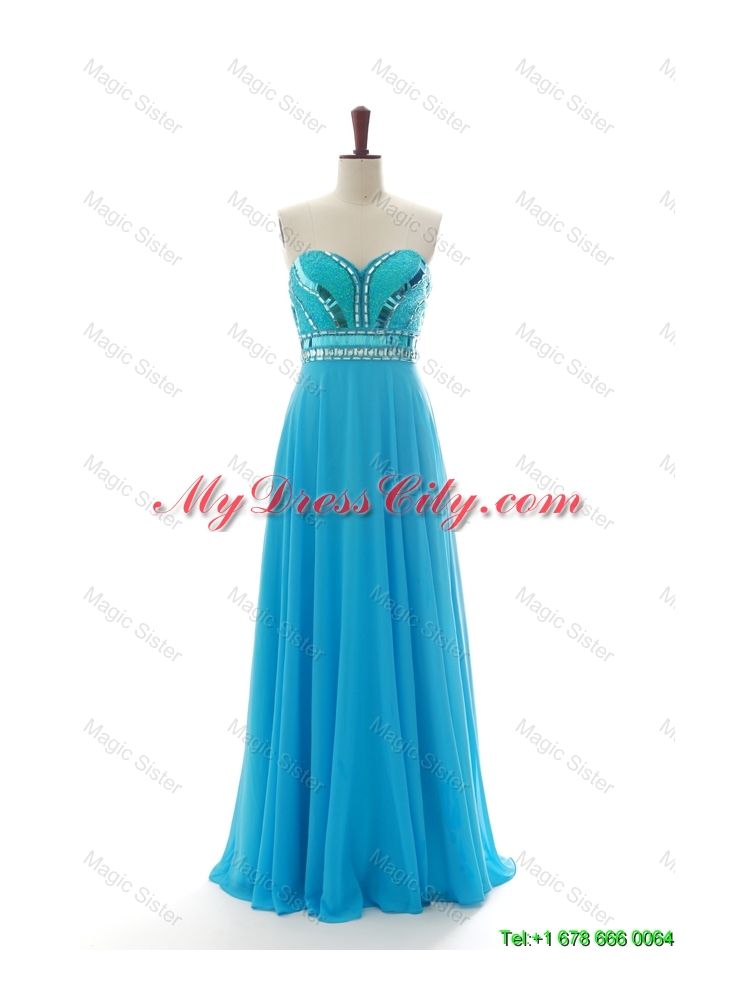 New Style Empire Sweetheart Prom Dresses with Sequins and Beading