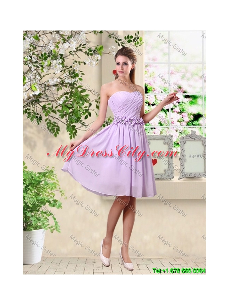 Classical A Line Appliques Prom Dresses in Lavender