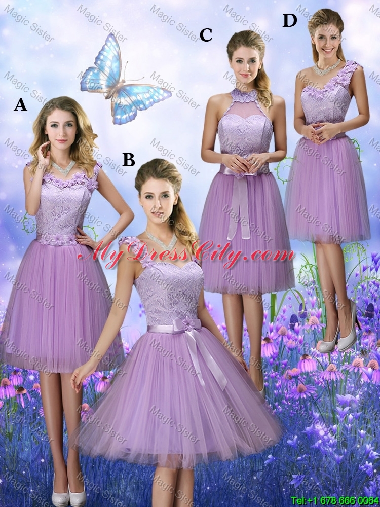 Luxurious Appliques and Bowknot Dama Dresses with Straps