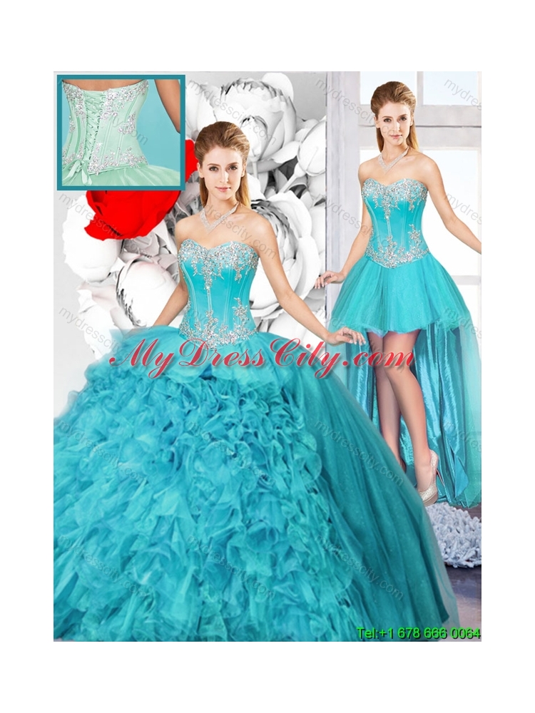 2016 Spring Best Selling Sweetheart Detachable Quinceanera Gowns with Beading