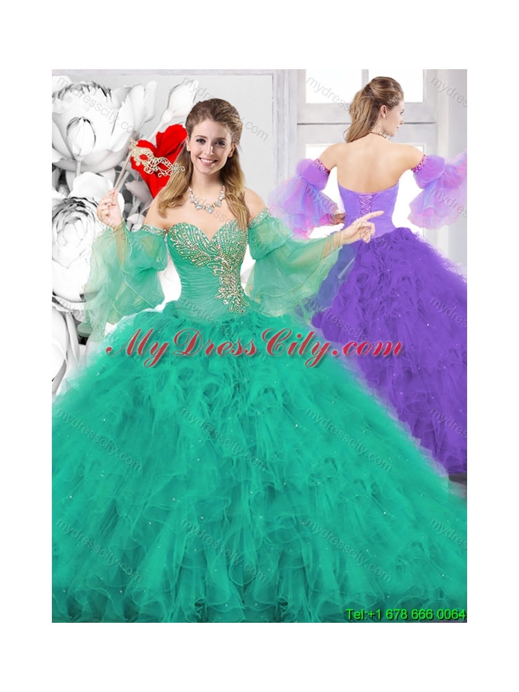 2016 Spring New Style Ball Gown Sweetheart Quinceanera Dresses