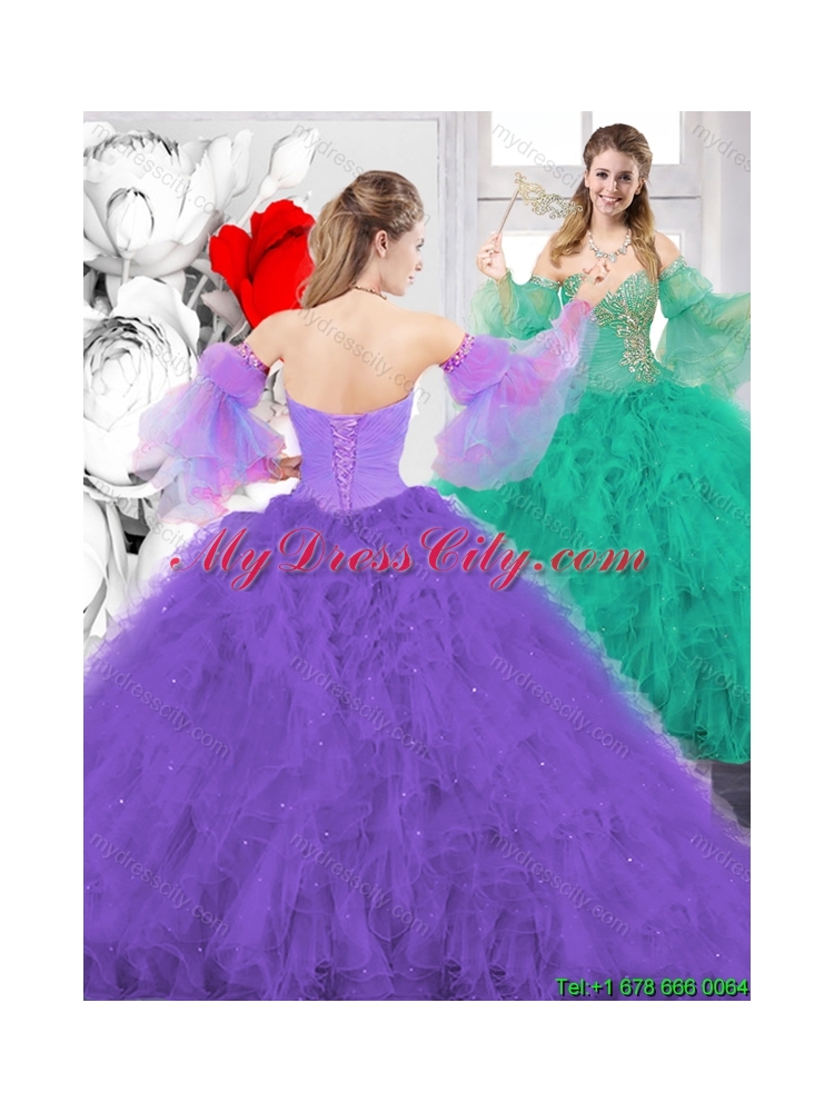 2016 Spring New Style Ball Gown Sweetheart Quinceanera Dresses