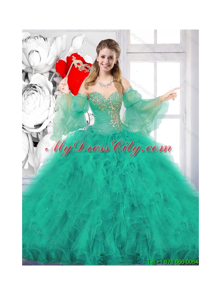 2016 Spring New Style Ball Gown Sweetheart Quinceanera Dresses