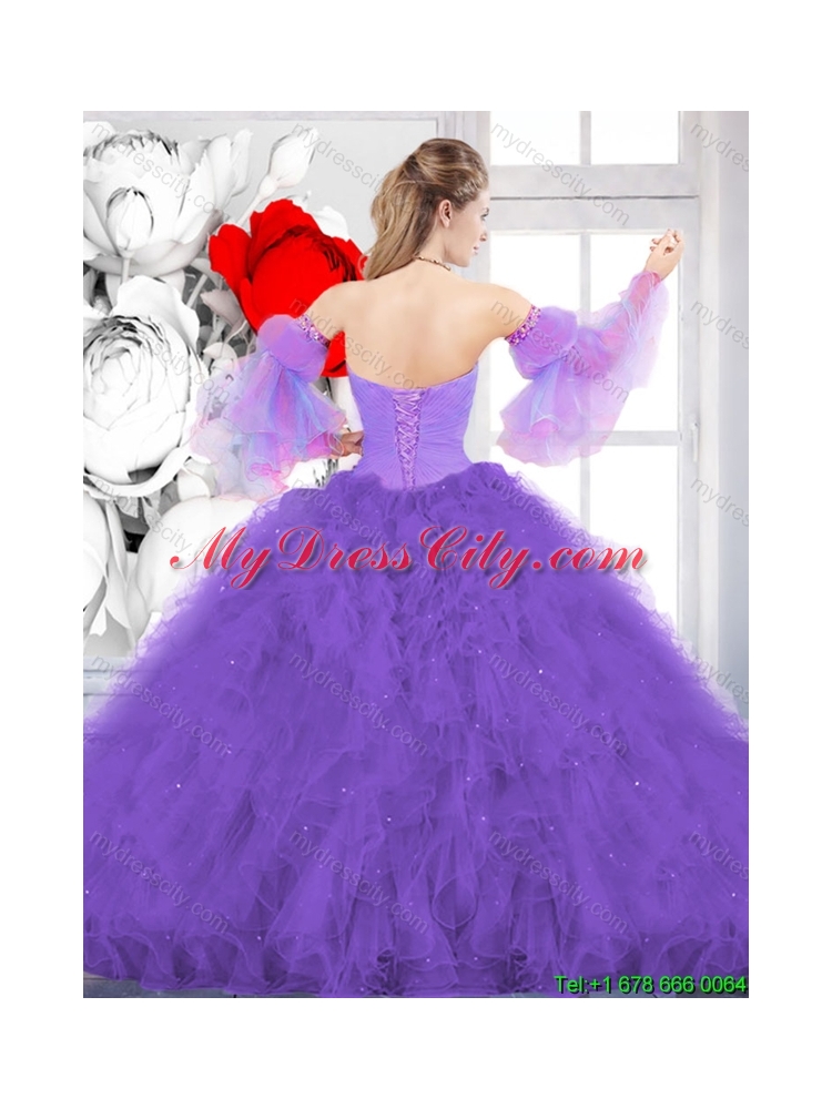 2016 Spring New Style Ball Gown Sweetheart Quinceanera Dresses