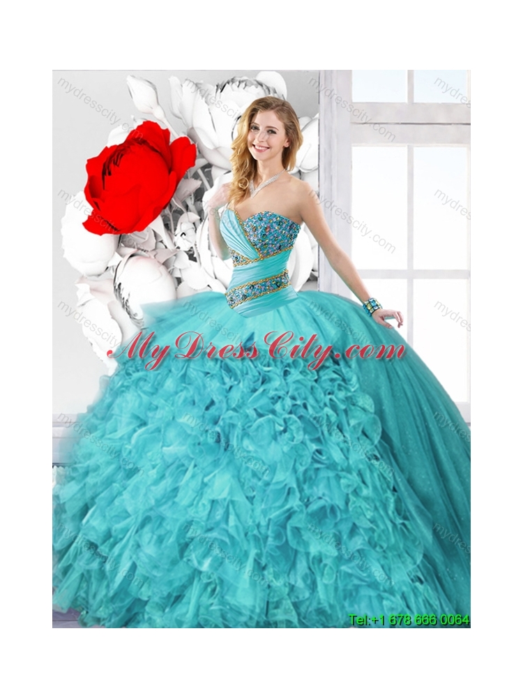 2016 Spring New Style Sweetheart Quinceanera Dresses with Lace Up