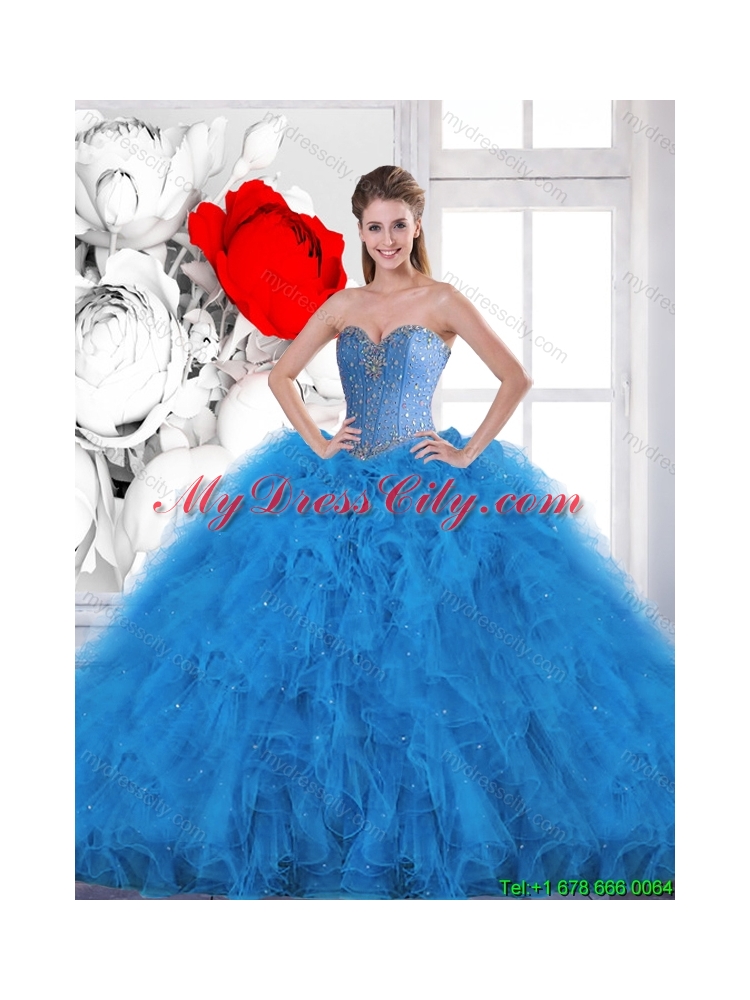 Perfect 2016 Ball Gown Sweet 16 Dresses with Ruffles