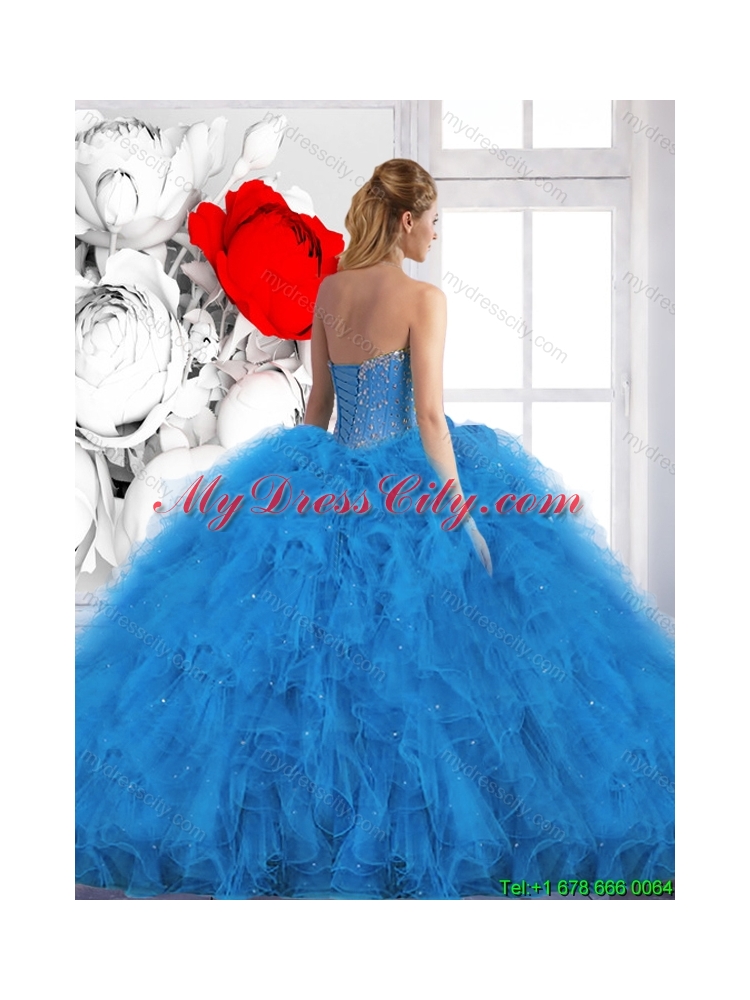 Perfect 2016 Ball Gown Sweet 16 Dresses with Ruffles