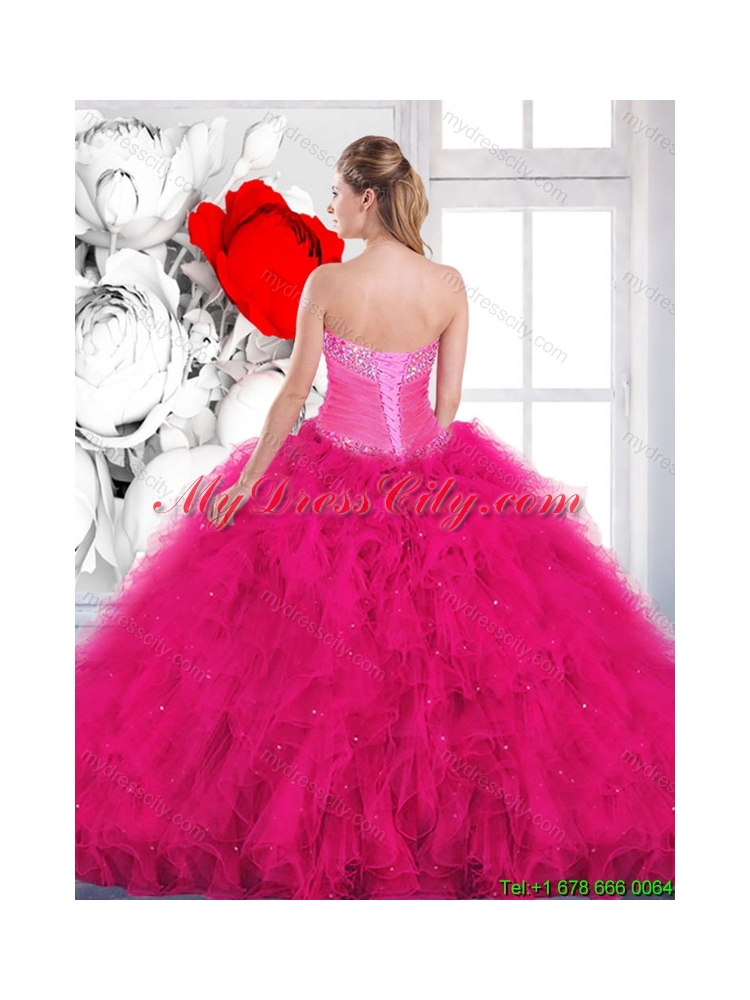 Popular Beading Sweet 16 Dresses with Ruffles for 2016